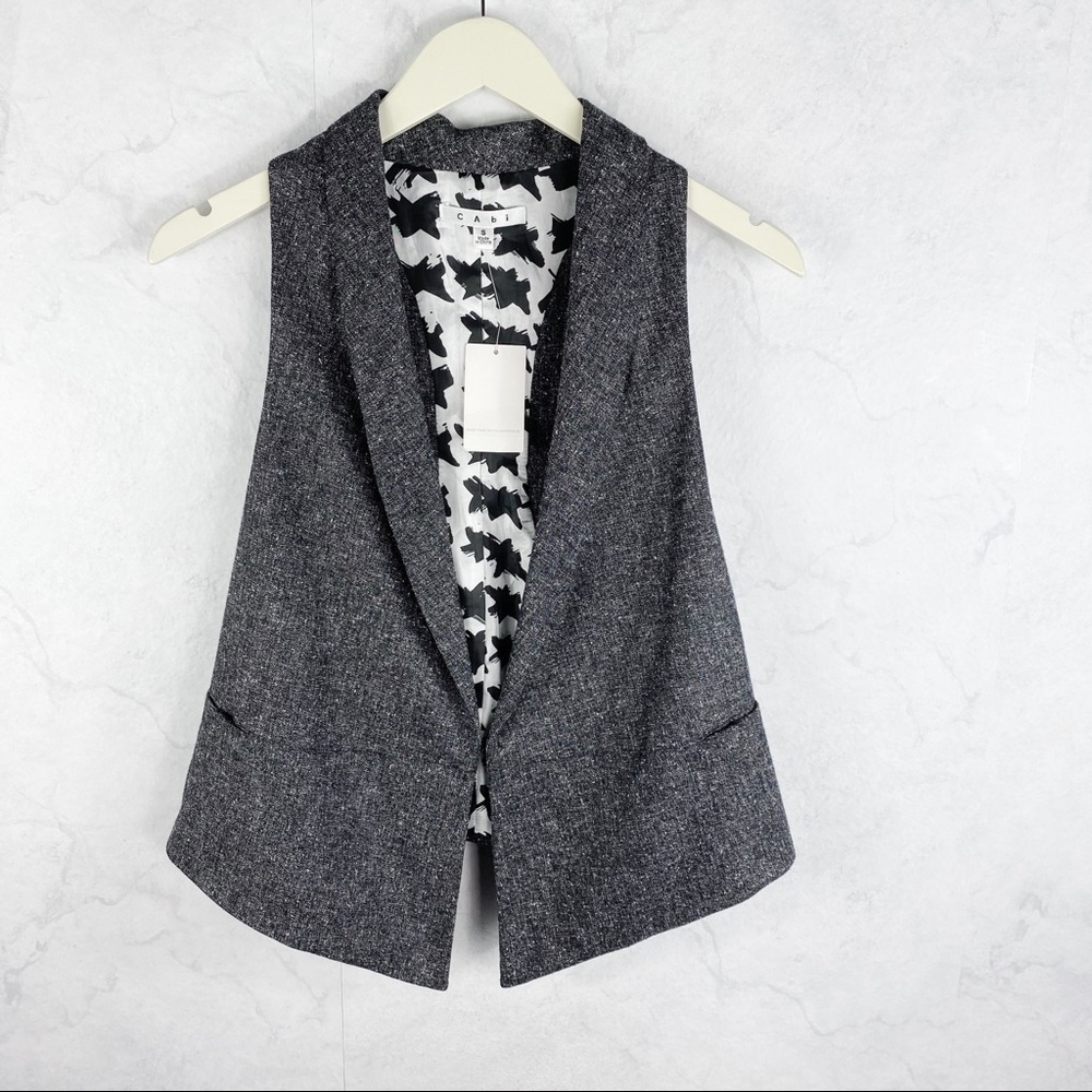 [Cabi] Classy Tuxedo Gray Vest